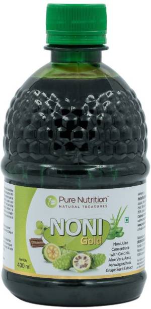 Pure Nutrition Noni Gold Noni Juice Concentrate with Garcinia, Aloe Vera, Amla, Ashwagandha and grape seed Extract