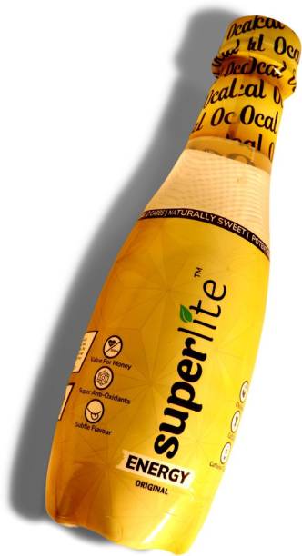 SUPERLITE 0 SUGAR & 0 CALORIES | CLEAN ENERGY - 6 Pack x 300ml | Tropical Flavour Energy Drink