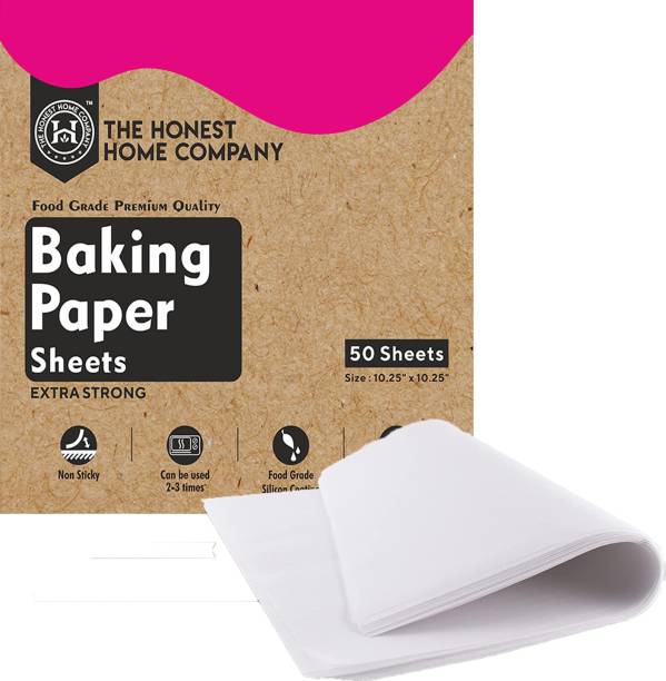 the honest home company Non Stick Baking Paper Sheets 50Pcs - Reusable, For Baking, Oilproof Parchment Paper