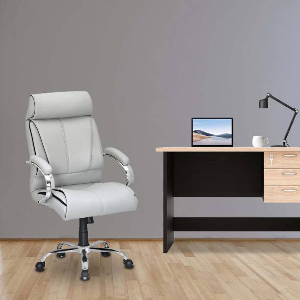 Nilkamal Belgrade Leatherette Office Adjustable Arm Chair