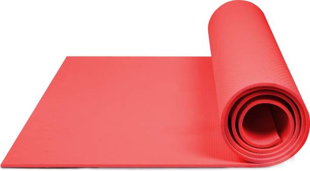 Pristyn care Anti Skid Yoga Mat | Exercise Mats for Gym Workout Fitness for Men & Women Red 6 mm Yoga Mat