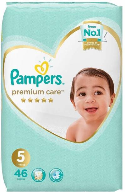 Pampers pamper Premium Care Diapers Size - 5 (46 Pcs) (11-16 kg) - XL - XXL