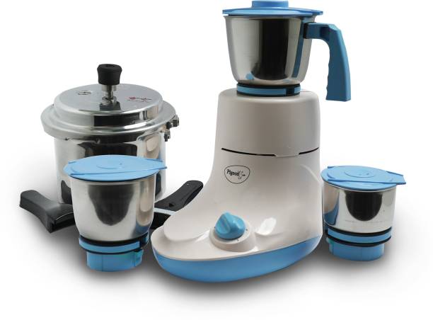 Pigeon Glory 550 W Mixer Grinder (Multicolor, 3 Jars) with IB 3 Ltr Pressure Cooker Special Combo