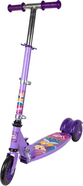 Kiddie Castle Road Runner Kick Scooter for Girls (Purple)
