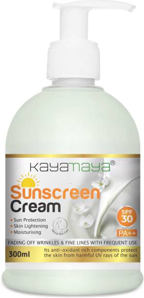 Kayamaya Sunscreen Cream SPF30 PA++ for Complete Sun Protection - SPF 30 PA++