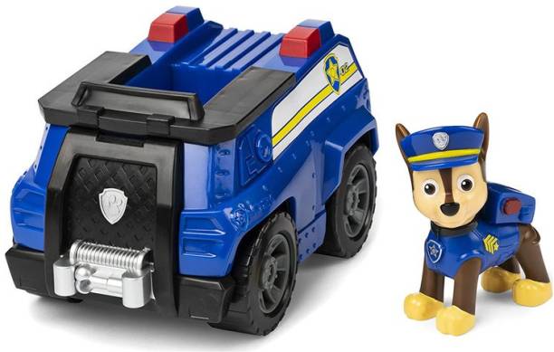 PAW PATROL Chase’s Patrol Cruiser Vehicle with Collecti...