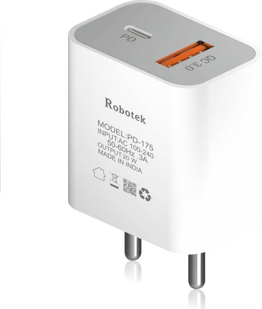 Robotek PD 175 With Micro USB Cable 1 A Mobile Charger