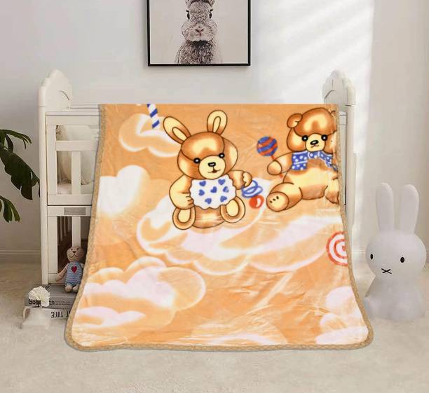 SPANGLE Cartoon Crib Swaddling Baby Blanket for  AC Room