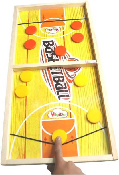 VikriDa 59.5cms Fast Sling Basketball Puck Board Game for Adults and Kids Party & Fun Games Board Game