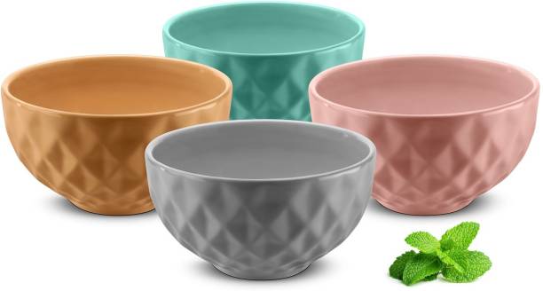 Flipkart SmartBuy Prism Ceramic Handcrafted Shine Matte - Ceramic Bowl Set Ceramic Serving Bowl