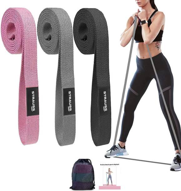 Strauss Premium Fabric Resistance Bands | Pull Up Band | Exercise Band | Stretch Band Resistance Band
