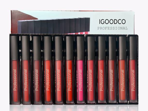 IGOODCO PROfessional Super stay matte bold lip color liquid lipstick combo