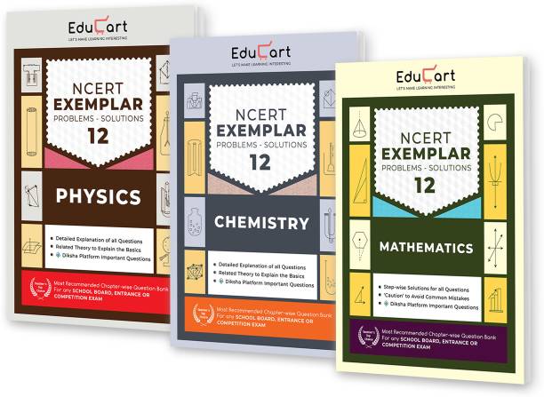 Educart NCERT Exemplar Bundle Of Class 12 Physics, Chemistry & Maths (Combo Of PCM) For 2022
