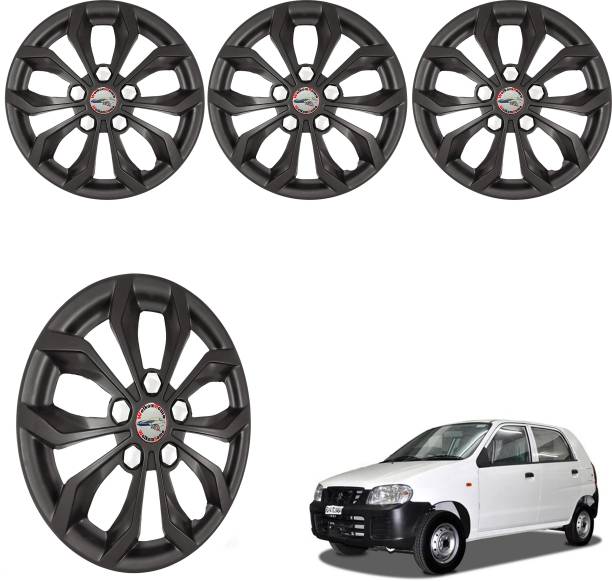 WolkomHome Car Wheel cap, Hub Cap Wheelcover 12 Inch Wheel Cover Vizzion Black Color Wheel Cover For Maruti Alto