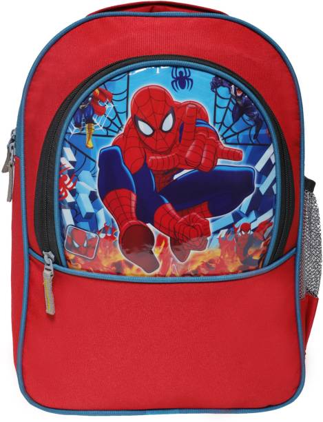 Flexible spider man school bag for (Nursery/LKG/UKG/1st STD)15X11(30L , RED) 30 L Backpack