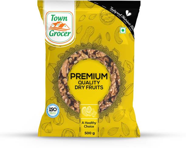 Town Grocer Walnut Kernels Broken, Fresh, Buttery Taste, Crunchy and Delicious Walnuts