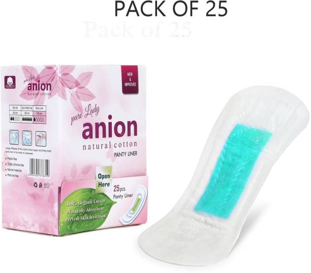 CareDone (25Pads,Packof1)Organic Cotton Ultra Thin Panty liners, Menstrual Feminine Pads. Pantyliner