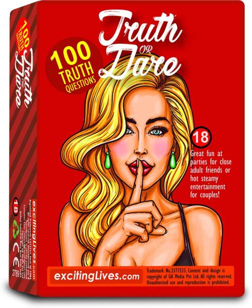 Exciting Lives Truth Or Dare: 100 Questions Fun Party Game for Adults or Naughty Gift for Couples