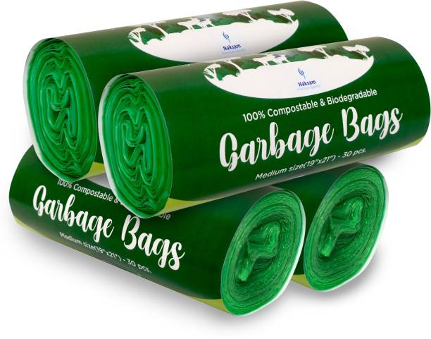 Naksam Biodegradable Garbage Bags for Home Medium 20 L Garbage Bag