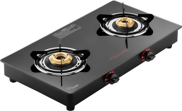 butterfly radiant gas stove 2 burner
