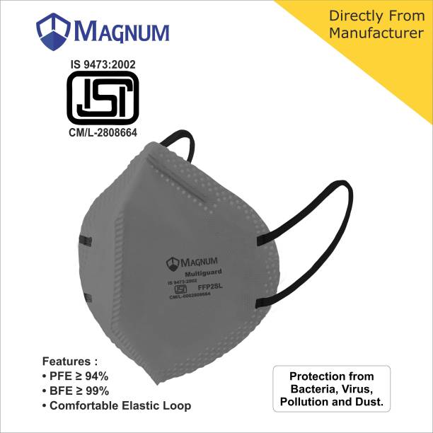 Magnum Multiguard N95 Masks Earloop Grey