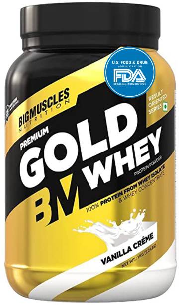 BIGMUSCLES NUTRITION Premium Gold Whey Vanilla Creme Whey Protein