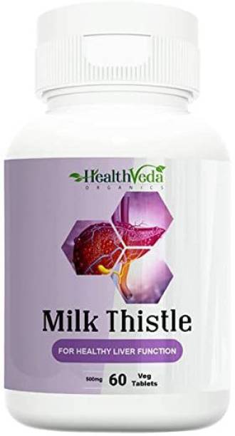 Health Veda Organics Milk Thistle For Healthy Liver Function (With Silybum Marianum 500 mg)