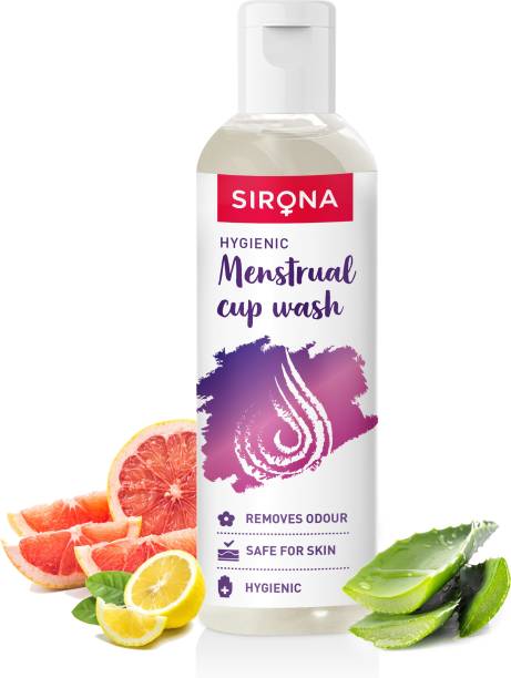 Sirona Menstrual Cup Wash - 100 ml with Rose Fragrance to Wash your Period Cup in a Hygienic Way Intimate Wash