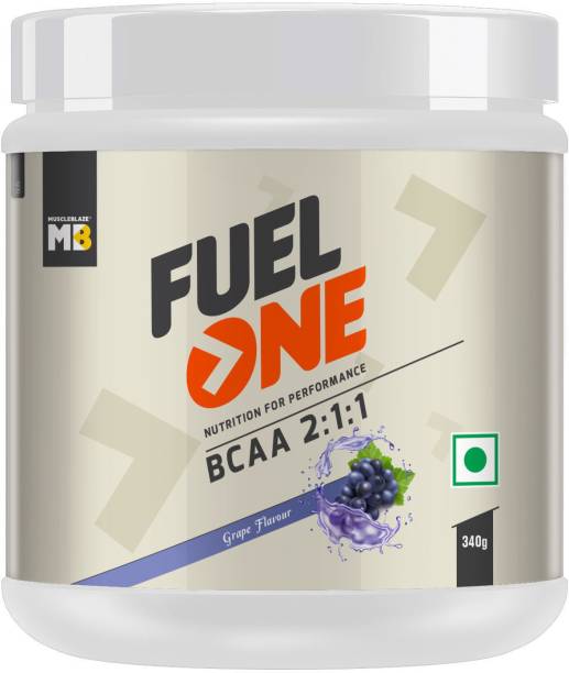 MUSCLEBLAZE Fuel One BCAA 2:1:1, 5 g BCAAs (Grape, 340 g / 0.74 lb) BCAA