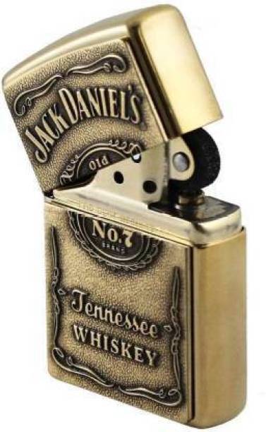 Pratimoksh jack daniel,s old 7 shining gold zippo PIA INTERNATIONAL FIRST QUALITY Pocket Lighter