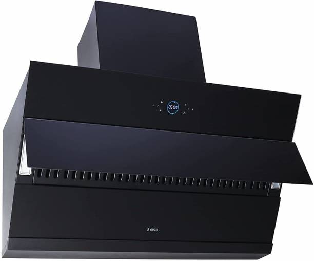 Elica iSMART 5 STAR Performance 90 cm Filterless with Inverter Technology EFL HAC 90 Auto Clean Wall Mounted Chimney (Black 1600 CMH)