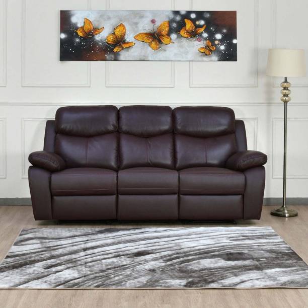 @Home by nilkamal Mandy Leather Manual Recliner