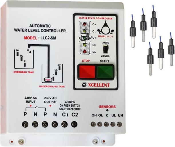 XM-INDIA water level controller for submersible pump button type multi capacitor starters Wired Sensor Security System