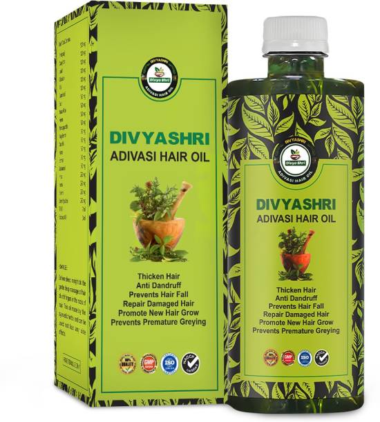 Divya Shri Vaidya Adivasi Hair Oil |Long, Shiny and Strong Hairs | Herbal &amp; Ayurvedic 500ml Hair Oil