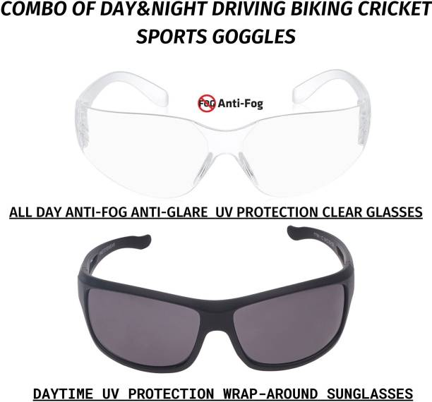 VAST COMBO_ANTIFOG1_BK_SPORTS Cricket Goggles