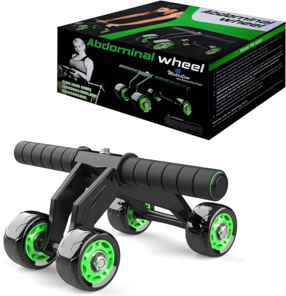 Wearslim Professional Abs Workout 4 Wheel Ab Roller Perfect Home Gym Equipment Ab Exerciser