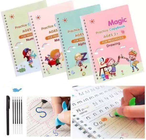 CrazyBuy Magic Practice Copybook for Kids |Writting Book That Can Be Reused Copybook