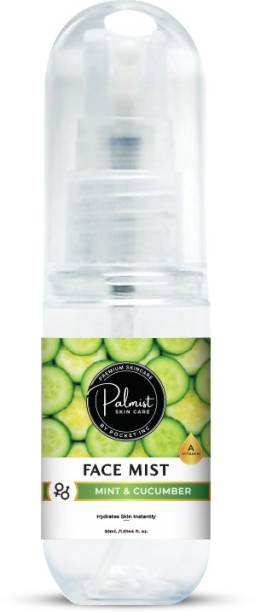 PALMIST Organic Mint & Cucumber Face Mist|Remove Dirt| Cleansing Skin| Eliminate Acne Perfume  -  30 ml