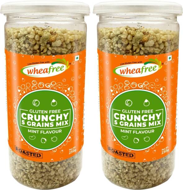 wheafree Gluten Free Crunchy 5 Grains Mix - Mint Flavour - Roasted not Fried