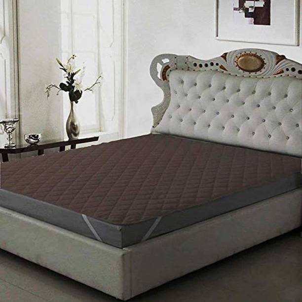 Lets Feel Waterproof Quilted Mattress Protector Breathable Noiseless Cover 1 inch Double Fiber Mattress