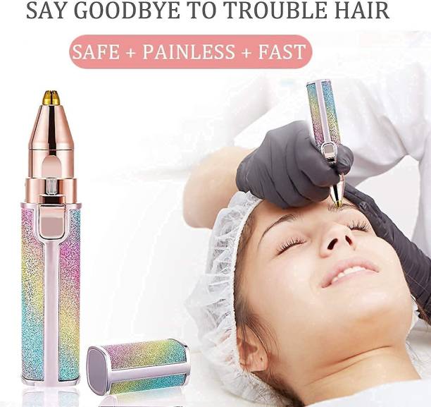 Taxila Portable 2 In 1 Flawless Eyebrow Remover and Pain less Hair Remover epilator Eyebrow Thread
