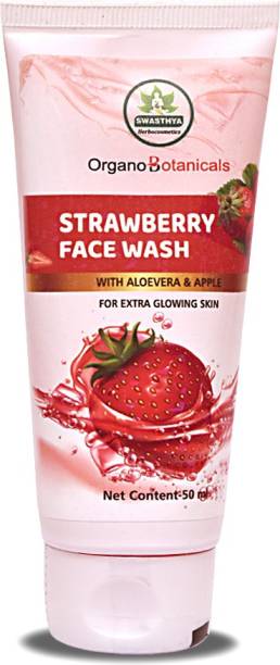 organobotanicals Strawberry  with Aloe Vera & Apple -For Extra Glowing Skin Face Wash