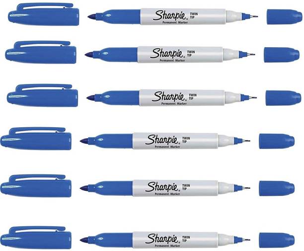 Sharpie Twin Tip Permanent Markers, Fine & Ultra Fine P...