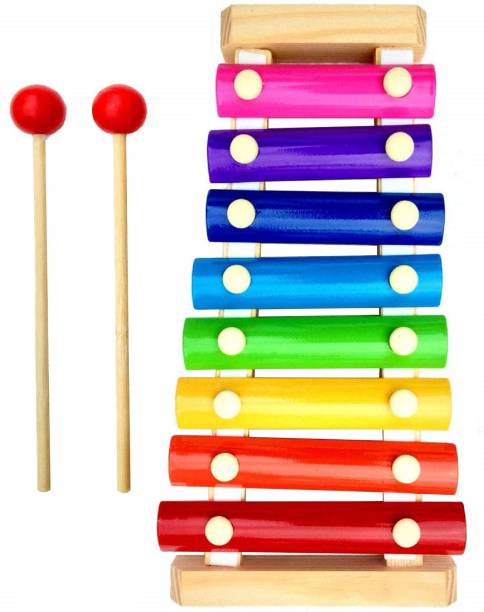 Aseenaa Wooden Xylophone Musical Toy With 8 Note, Wonderful Voice Instrument Toys