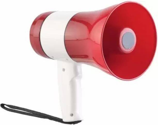 PLERIZA 30 Watt Handled Megaphone Loud Speaker Trumpets Recording Speaker Horn USB & SD Card Port for Announcing; Talk Record Play Siren Music and Tour Guide Indoor, Outdoor PA System