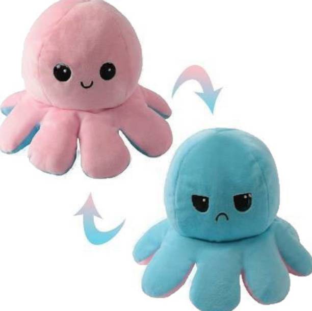 SOFTGROW Reversible Octopus for Someone Special High Quality Plush Toy  - 20 cm