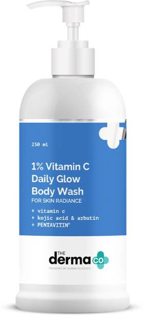 The Derma Co 1% Vitamin C Daily Glow Body Wash with Kojic Acid & Arbutin