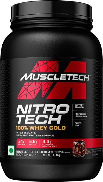 Muscletech Nitrotech 100% Whey Gold Why Isolate - Primary Protein Source Whey Protein