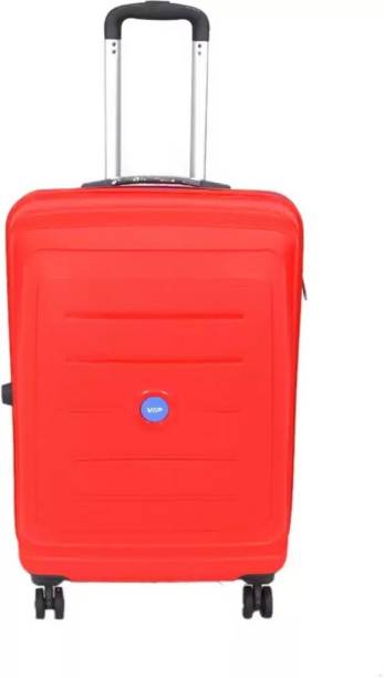 VIP Manama Tsa Hard Luggage Trolley Bag 8 Wheel Maroon Check-in Suitcase - 26 inch
