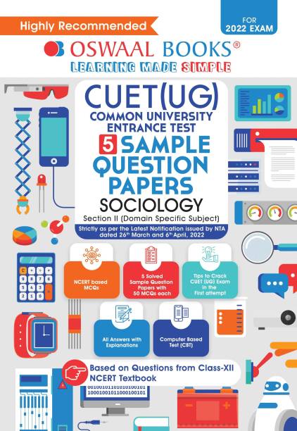 Oswaal NTA CUET (UG) 5 Sample Question Papers, Sociology (Entrance Exam Preparation Book 2022)